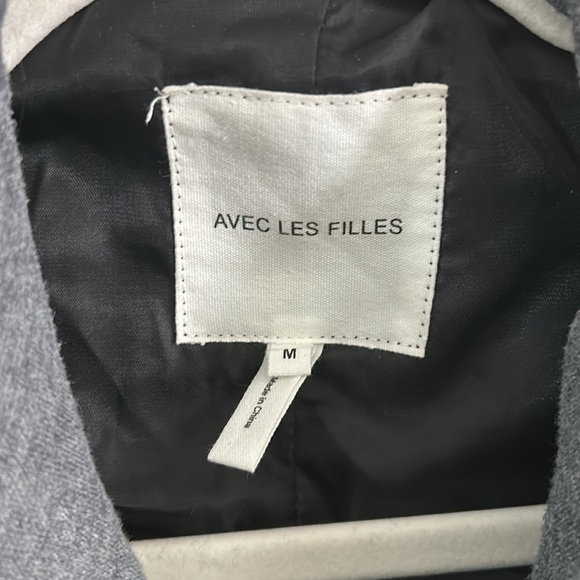 Avec Les Filles Plaid Dickey Sweatshirt Blazer Size Medium - Picture 4 of 7